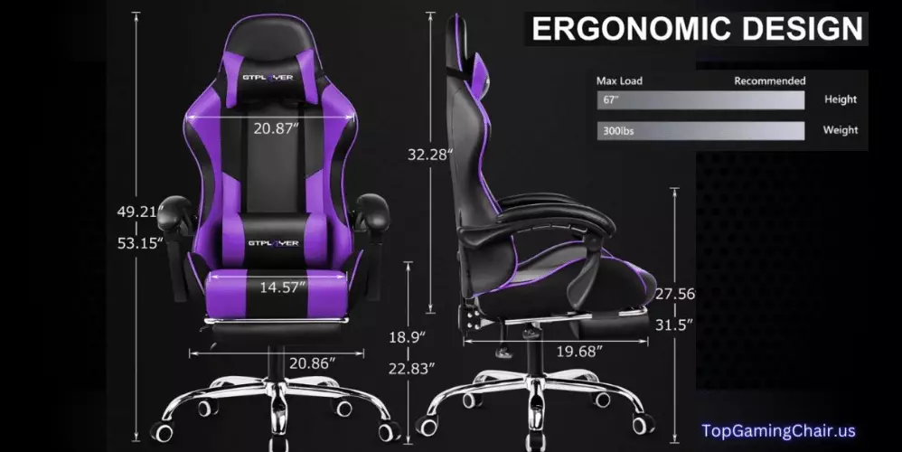homall s-racer ergonomic design